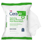 CeraVe Plant-Based Hydrateing Makeup Removing Wipes - 25 ct