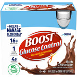 Boost 8 oz Glucose Control Shakes, Chocolate - 4pks of 6