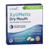 OraCoat XyliMelts for Dry Mouth, Mild-Mint - 40 Discs