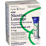 Foster & Thrive Mini Nicotine Polacrilex Lozenges 4 mg (Nicotine) Mint - 81 count
