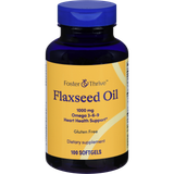 Foster & Thrive Flaxseed Oil 1000 mg Omega 3-6-9 Softgels - 100 count