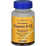 Foster & Thrive Extra Strength Vitamin B-12 3000 mcg Gummies Raspberry - 60 count
