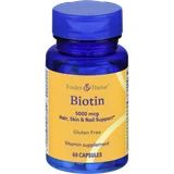 Foster & Thrive Biotin 5000 mcg Capsules - 60 count