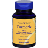 Foster & Thrive Turmeric 500 mg + Black Pepper Extract Capsules - 60 count