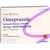 Foster & Thrive Omeprazole DR Acid Reducer 20mg, 14 Tablets
