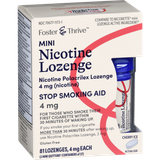 Foster & Thrive Mini Nicotine Polacrilex Lozenges 4 mg (Nicotine) Cherry Ice - 81 count