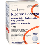 Foster & Thrive Nicotine Polacrilex Lozenges 4 mg (Nicotine) Cinnamon - 72 count