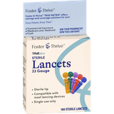 Foster & Thrive Trueplus Sterile Lancets 33 Gauge - 100 count