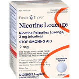 Foster & Thrive Nicotine Polacrilex Lozenges 2 mg (Nicotine) Cinnamon - 72 count