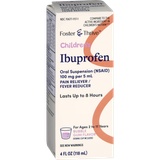 Foster & Thrive Children's Ibuprofen 100 mg pr 5 mL Oral Suspension (NSAID) Bubble Gum - 4 oz
