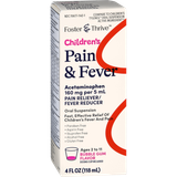 Foster & Thrive Children's Pain & Fever Acetaminophen 160 mg per 5 mL Oral Suspension Bubble Gum - 4 oz.