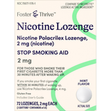 Foster & Thrive Nicotine Polacrilex Lozenges 2 mg (Nicotine) Mint - 72 count