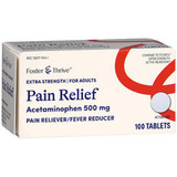 Foster & Thrive Extra Strength Pain Relief Acetaminophen 500 mg Tablets - 100 count