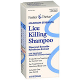Foster & Thrive Maximum Strength Lice Killing Shampoo Piperonyl Butoxide Pyrethrum Extract - 4oz Foster & Thrive Maximum Strength Lice Killing Shampoo Piperonyl Butoxide Pyrethrum Extract - 4oz