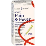 Foster & Thrive Infants' Pain & Fever Acetaminophen 160 mg per 5 mL Oral Suspension Grape - 2 oz