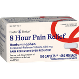 Foster & Thrive 8 Hour Pain Relief Acetaminophen 650 mg Caplets - 100 count