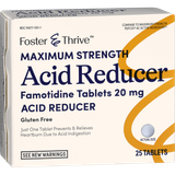 Foster & Thrive Maximum Strength Acid Reducer Famotidine Tablets 20 mg - 25 count
