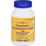 Foster & Thrive Glucosamine Chondroitin Complex + MSM Advanced Triple Strength Coated Tablets - 80 count