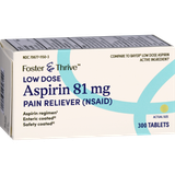Foster & Thrive Low Dose Aspirin 81 mg Tablets - 300 count