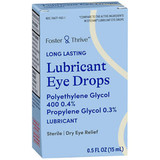 Foster & Thrive Long Lasting Lubricant Eye Drops Polyethylene Glycol 400 0.4% Propylene Glycol 0.3% - .5 oz