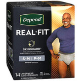 Depend Real-Fit Underwear For Men Maximum Absorbency S/M - 28 ct