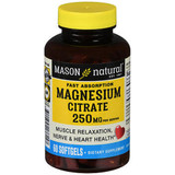Mason Natural Magnesium Citrate 250 mg Softgels - 60 ct