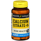 Mason Natural Calcium Citrate + D3 Caplets - 60 ct