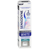 Sensodyne Clinical White Enamel Strengthening Toothpaste for Sensitive Teeth and Cavity Prevention - 3.4 oz