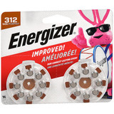 Energizer Hearing Aid Batteries Size 312 - 16 ea