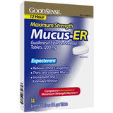 Good Sense Mucus Relief Max Strength Extended Release Tablets, 1200 mg - 14 ct