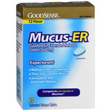 Good Sense Mucus Relief Extended Release 12Hr Tablets, 600 mg - 20 ct