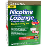 Good Sense Nicotine Lozenge, 4 mg Mint - 72 ct