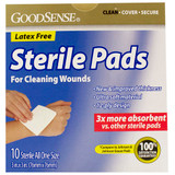 Good Sense Sterile Pads, 3x3" - 10 ct