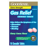 Good Sense Gas Relief XS Chew Tablets, Cherry Cream - 18 ct