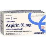 Foster & Thrive Low Dose Aspirin 81 mg Tablets - 180 count
