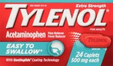 Tylenol Extra Strength Acetaminophen 500 mg Caplets - 24 count