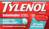 Tylenol Extra Strength Acetaminophen 500 mg Caplets - 24 count