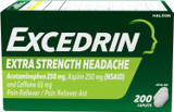 Excedrin Extra Strength Caplets - 200 count
