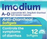 Imodium A-D Loperamide Hydrochloride 2 mg Anti-Diarrheal Caplets - 12 ct