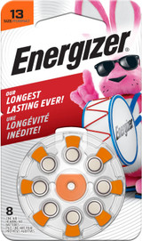 Energizer Hearing Aid Batteries Size 13  - 8 ea