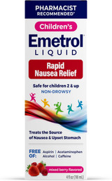 Emetrol Children's Rapid Nausea Relief Liquid Mixed Berry - 4 oz