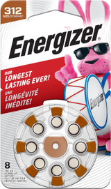 Energizer Hearing Aid Batteries Size 312 - 8 ea