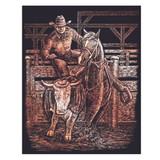 Copper Foil Engraving Art Kit, 8 by 10-In., Rodeo
