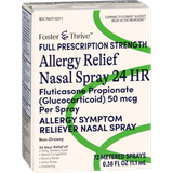 Foster & Thrive Allergy Relief Nasal Spray Fluticasone Propionate (Glucocorticoid) 50 mcg 24 HR - .38 oz
