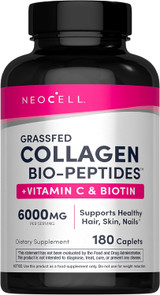 NeoCell Super Collagen + Vitamin C & Biotin - 180 Tablets