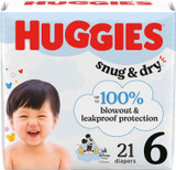 HUGGIES Snug & Dry Diapers Size 6 - 21 ct
