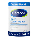 Cetaphil Deep Cleansing Bars Dry To Normal, Sensitive Skin - 3 pk