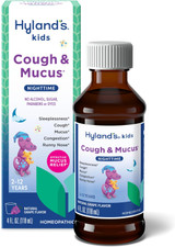 Hyland's Naturals Kids Cough & Mucus Liquid Nighttime Grape - 4 oz