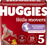 Huggies Little Movers Diapers Size 5, 4 - 19ct