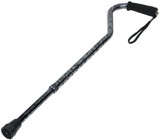 Carex Offset Designer Cane, Gray